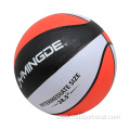 Custom logo printed rubber basketball size 6